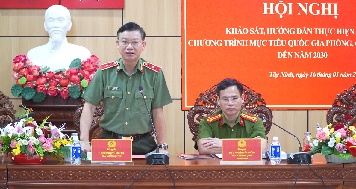 Khảo sát, hướng dẫn thực hiện điểm Chương trình mục tiêu quốc gia phòng, chống ma túy tại Tây Ninh