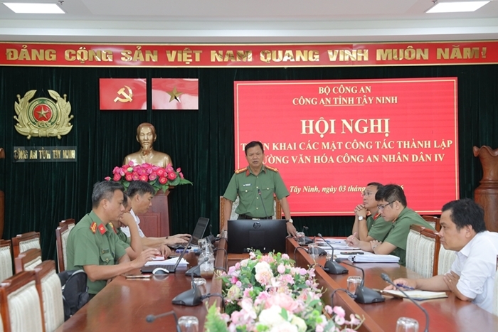 Hội nghị triển khai các mặt công tác thành lập Trường Văn hoá Công an nhân dân IV
