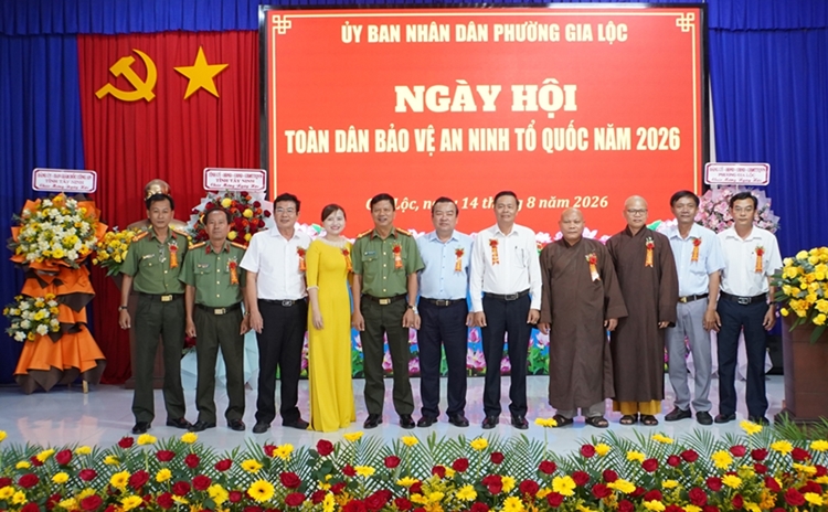 Phường Gia Lộc tổ chức Ngày hội toàn dân bảo vệ an ninh Tổ quốc năm 2026