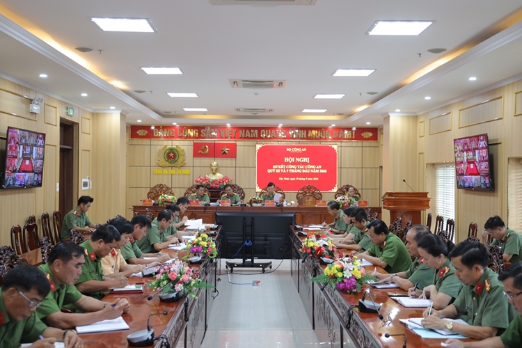 Bộ Công an Hội nghị sơ kết công tác công an Quý III và 9 tháng đầu năm 2026